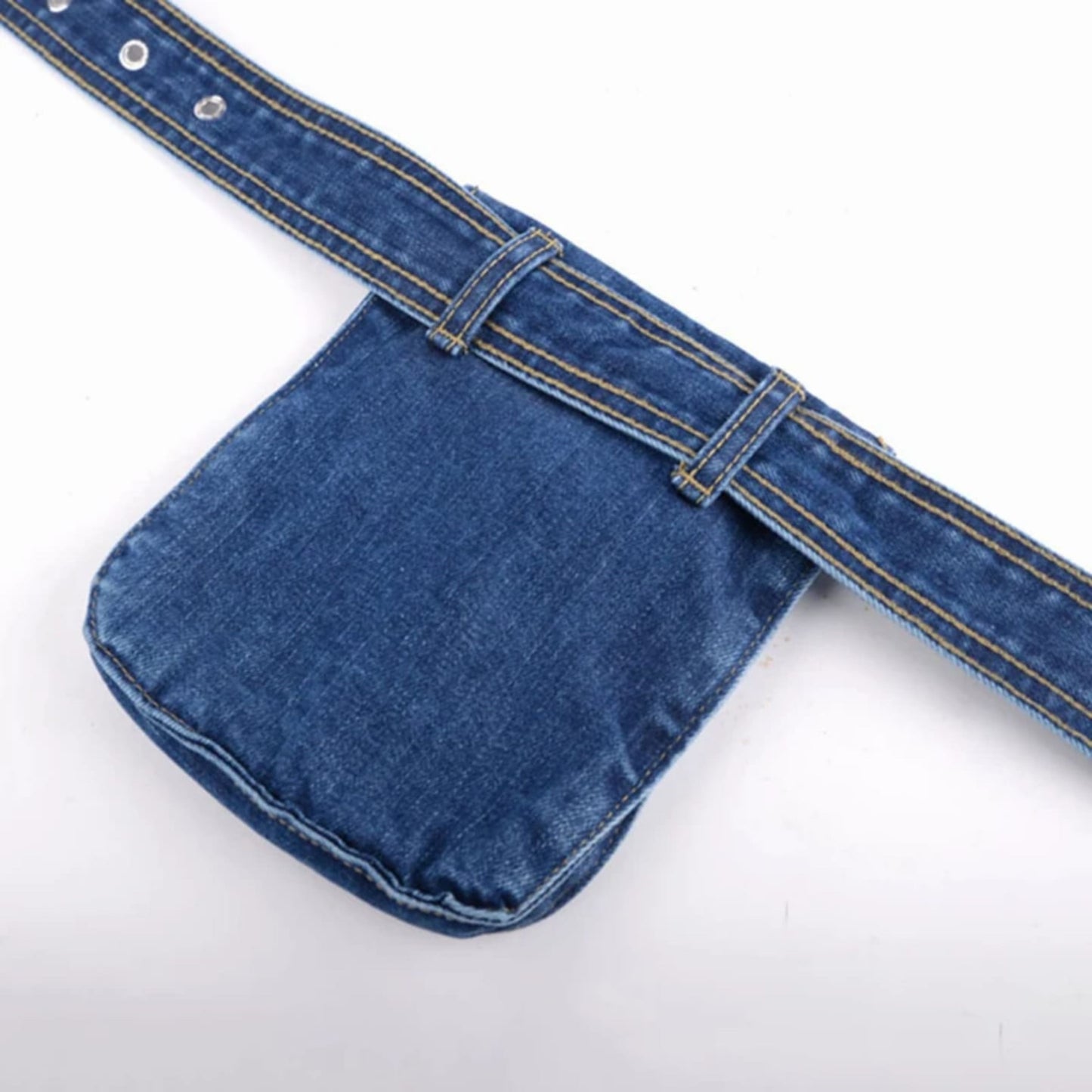 Denim Mini Belt Bag