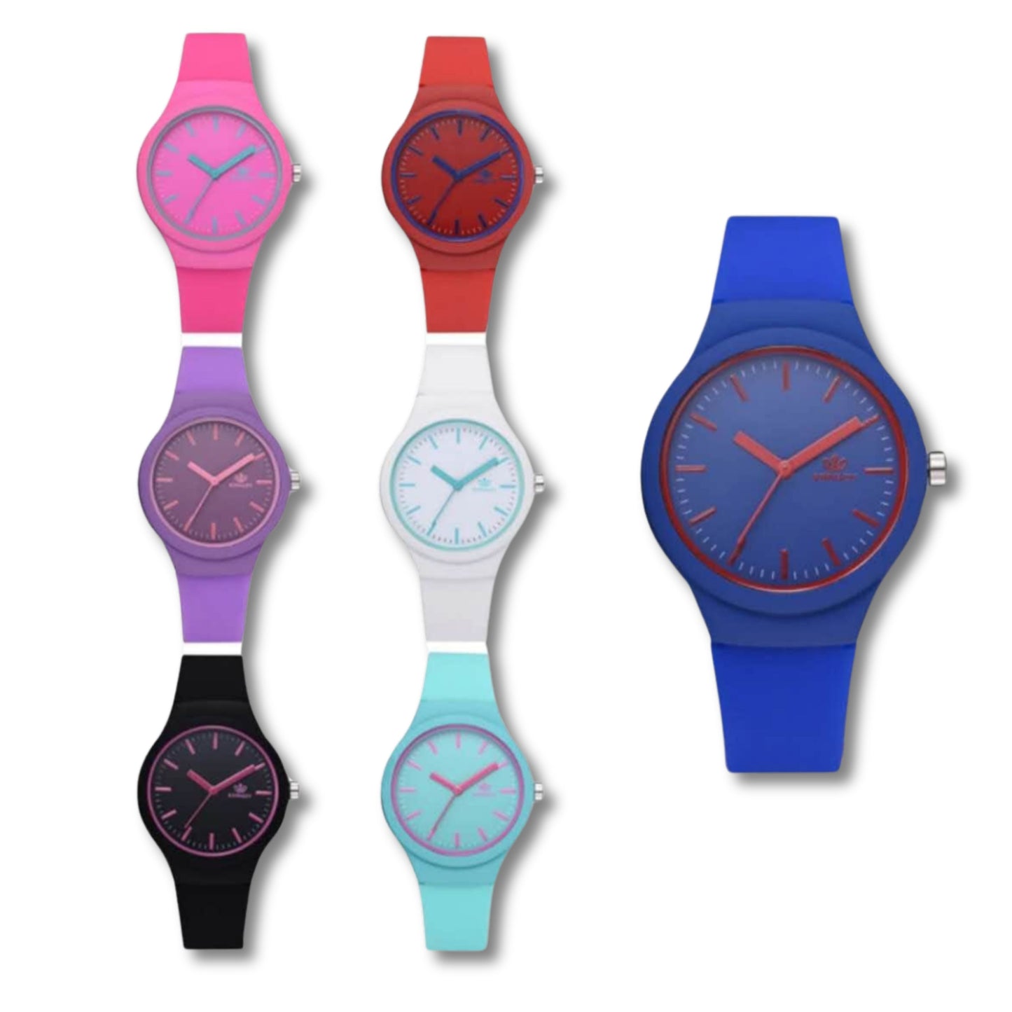 Solid Contrast Color Watches