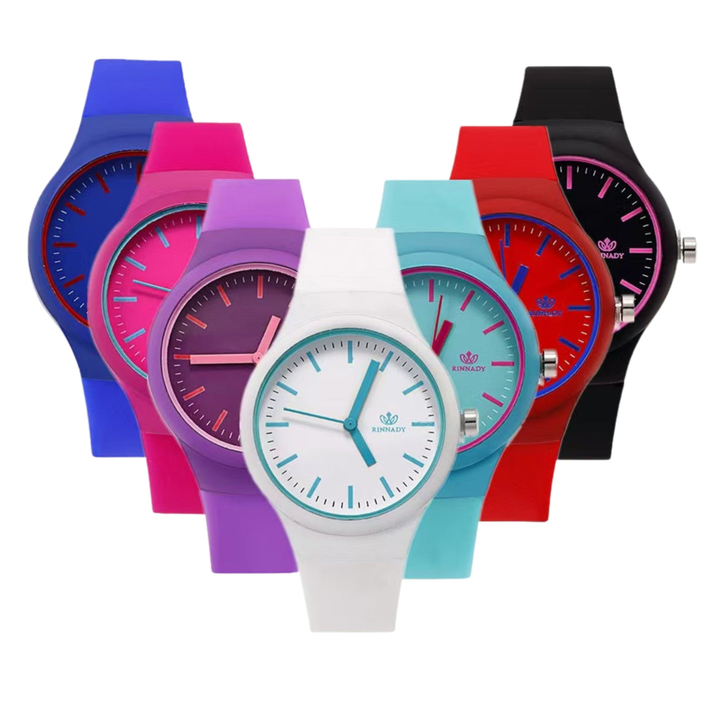 Solid Contrast Color Watches