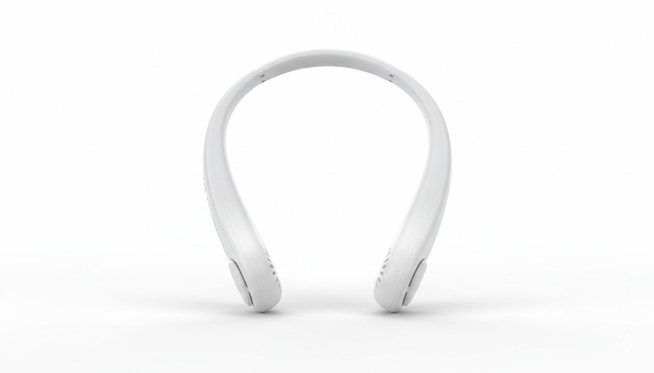 Dual-Side Logo Neck Fan