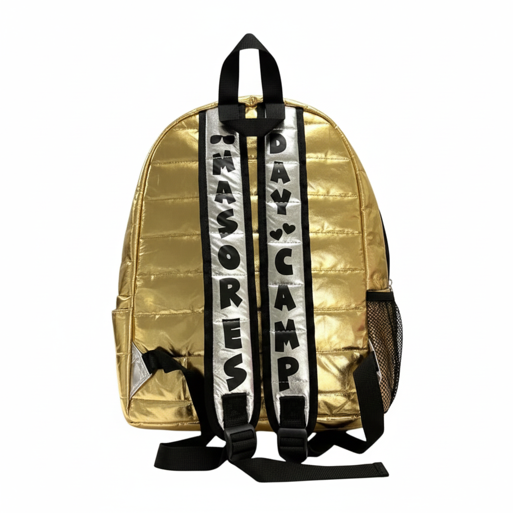 Metallic Puffer Backpack