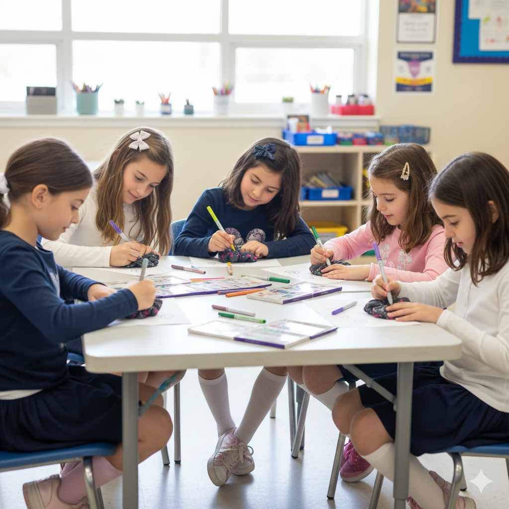 Color-Your-Own Hair Scrunchies