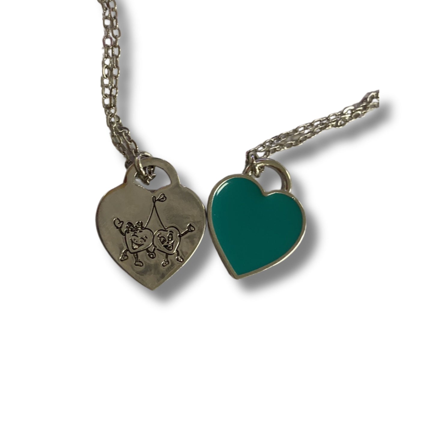 Custom Double Heart Necklace