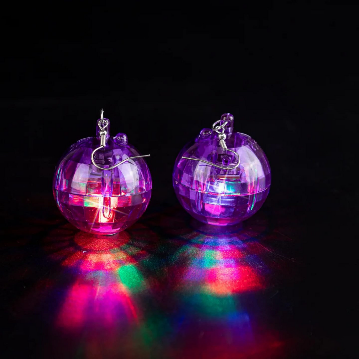 Light-Up Disco Ball Earrings