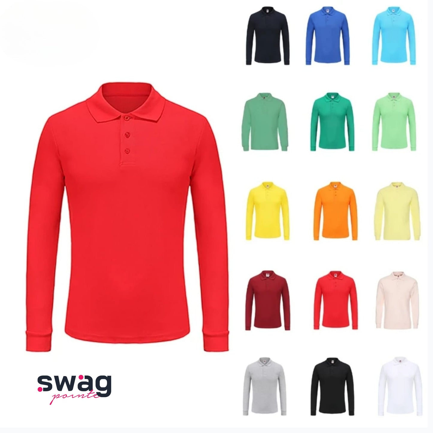 Long-Sleeve Polo T-Shirt