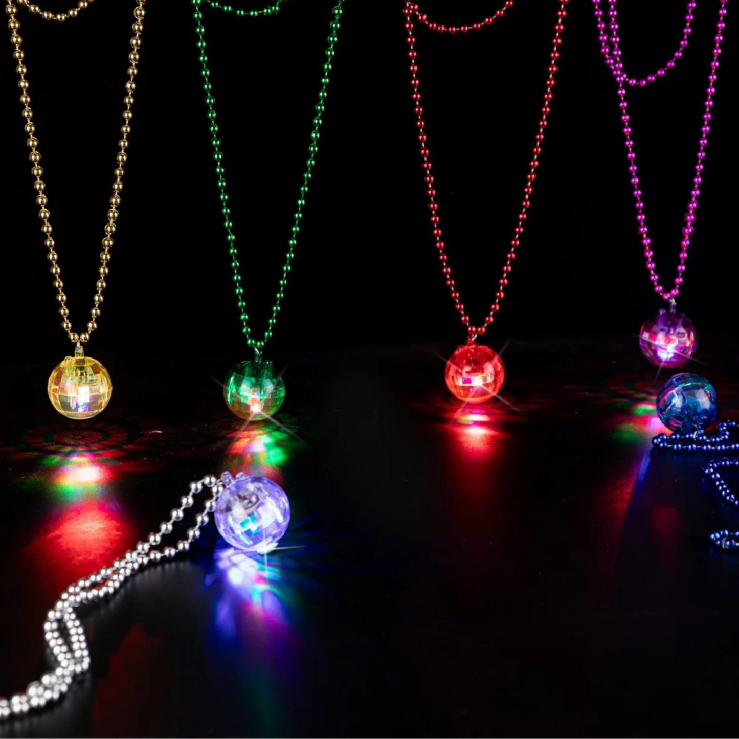Light-Up Disco Ball Necklace