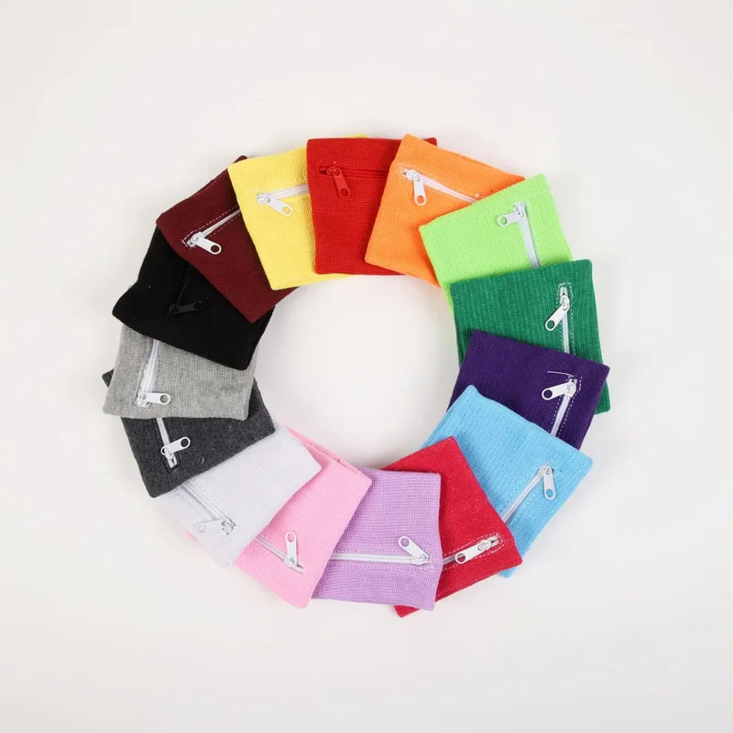 Cotton Sport Band with Zipper