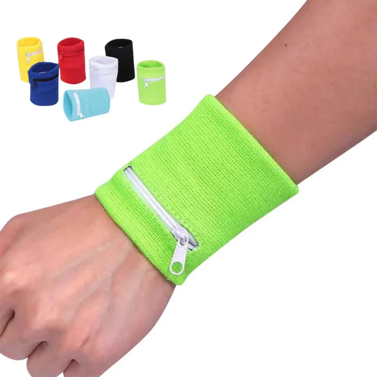 Cotton Sport Band with Zipper