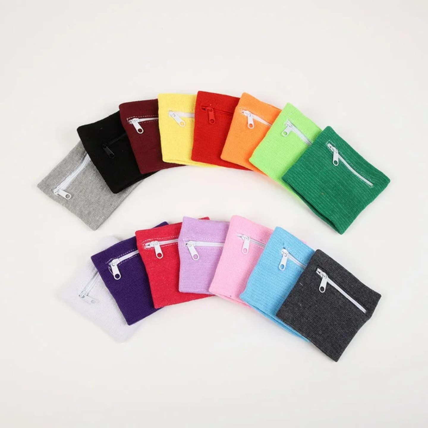Cotton Sport Band with Zipper