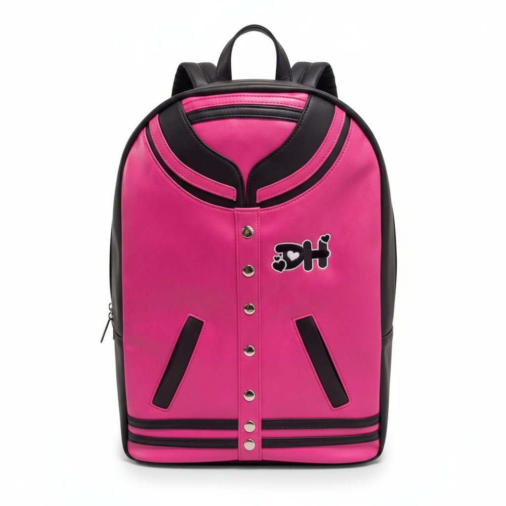 Pleather Jersey Backpack