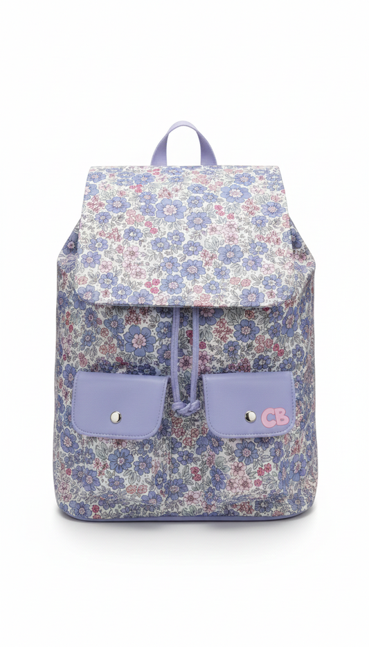 Drawstring Flap Backpack