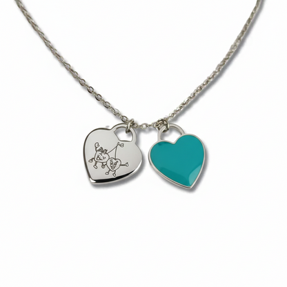 Custom Double Heart Necklace