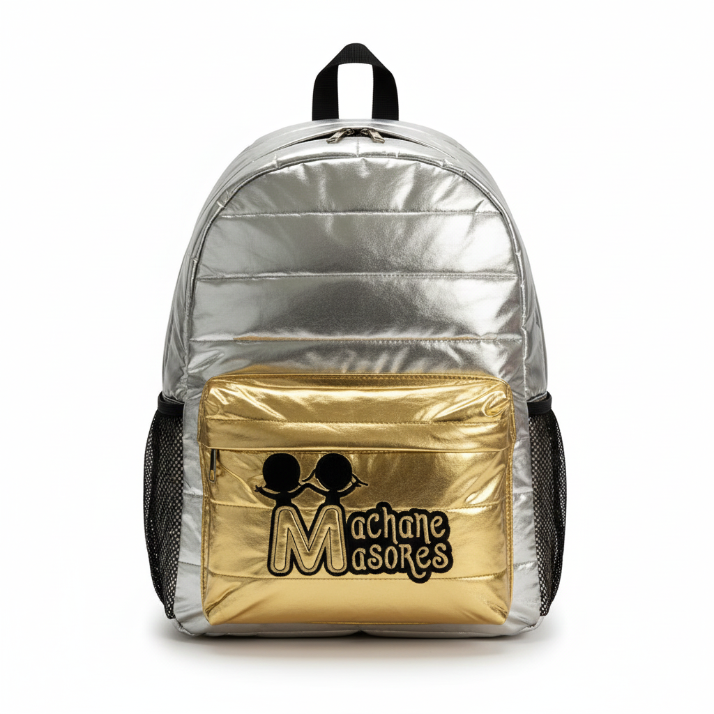 Metallic Puffer Backpack