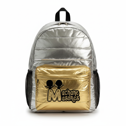 Metallic Puffer Backpack