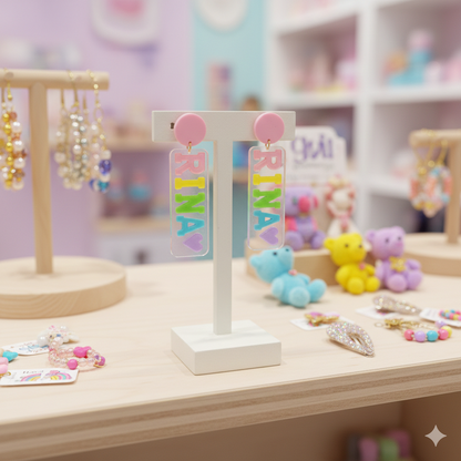 Custom Acrylic Earrings: