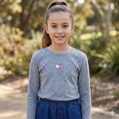 Custom Double Heart Necklace