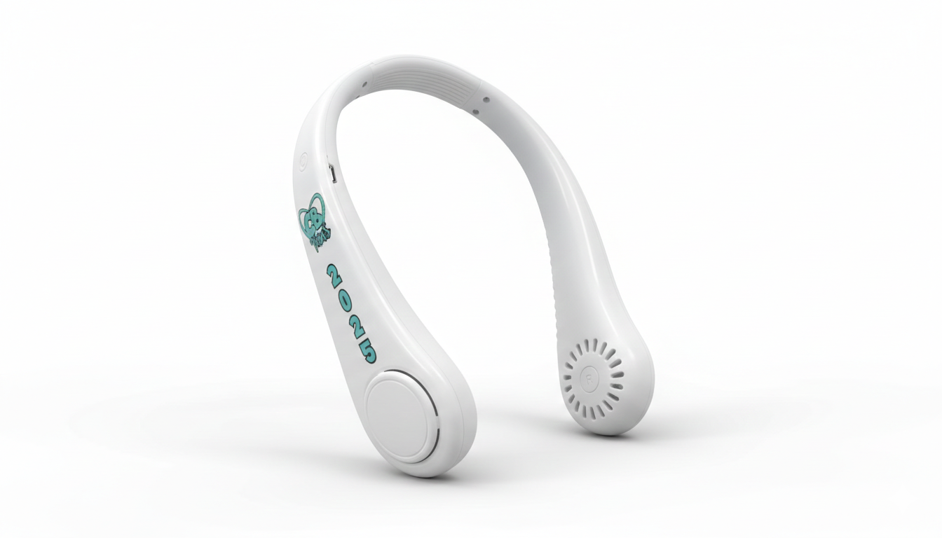 Dual-Side Logo Neck Fan