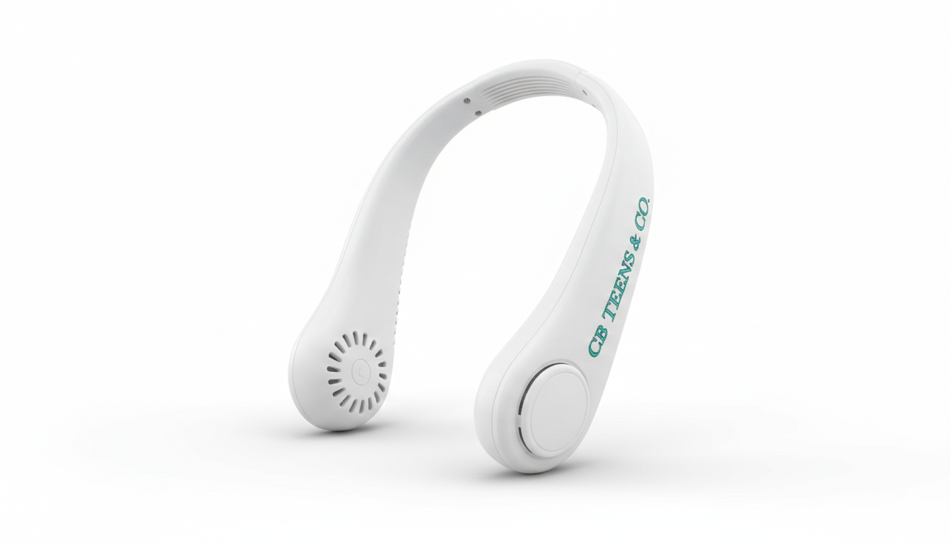 Dual-Side Logo Neck Fan