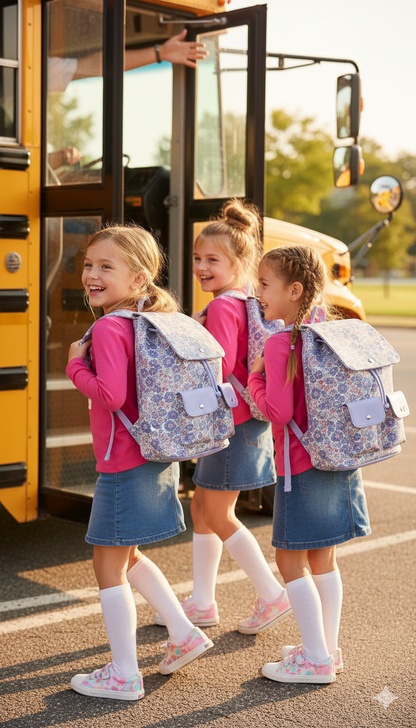 Drawstring Flap Backpack