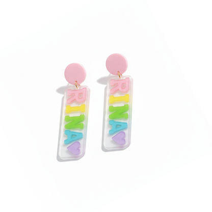 Custom Acrylic Earrings: