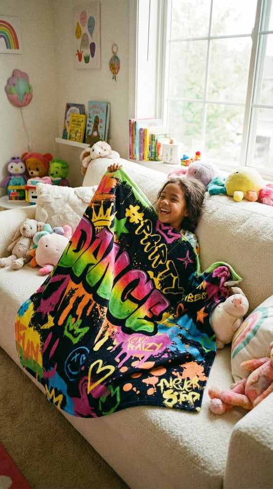 Two-Sided Fully Printed Cozy Blanket